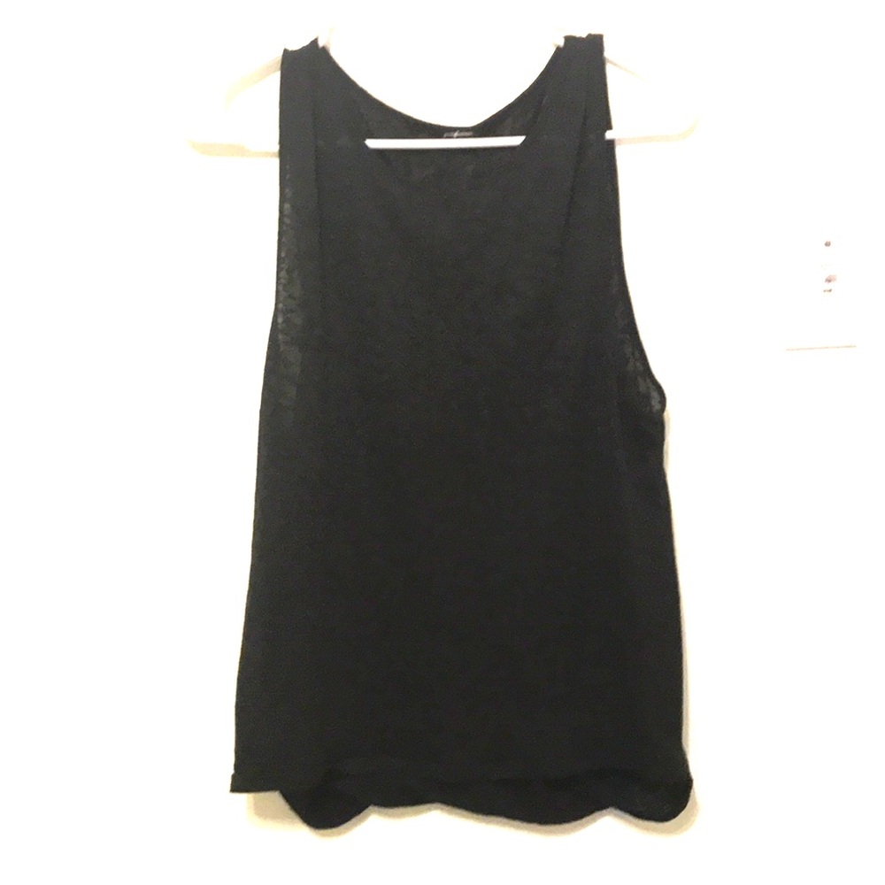 Black tank top (see through)